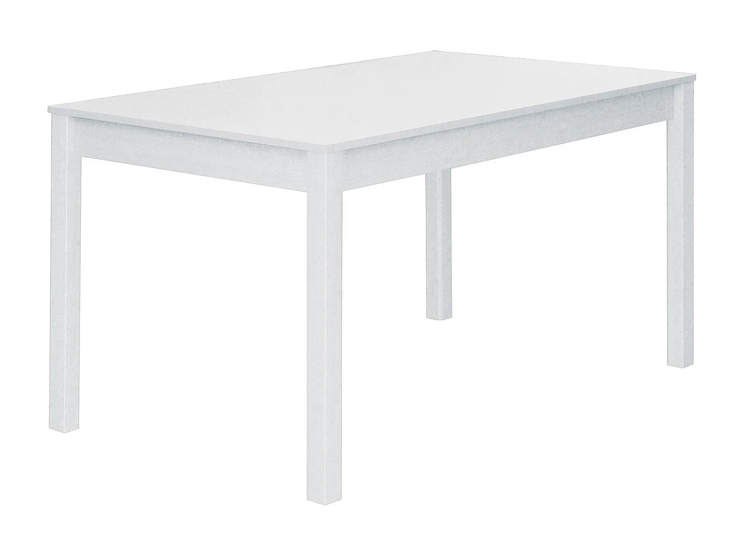 Table à manger coloris Blanc - longueur 140 x profondeur 80 cm