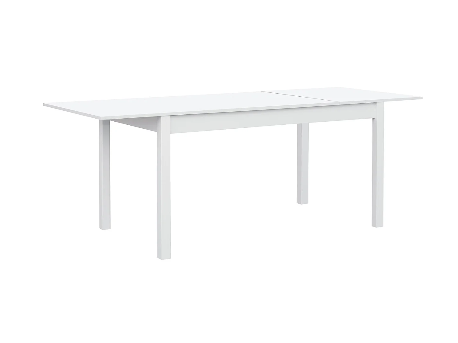 Table à manger extensible coloris Blanc - longueur 140/80 x profondeur 80 cm