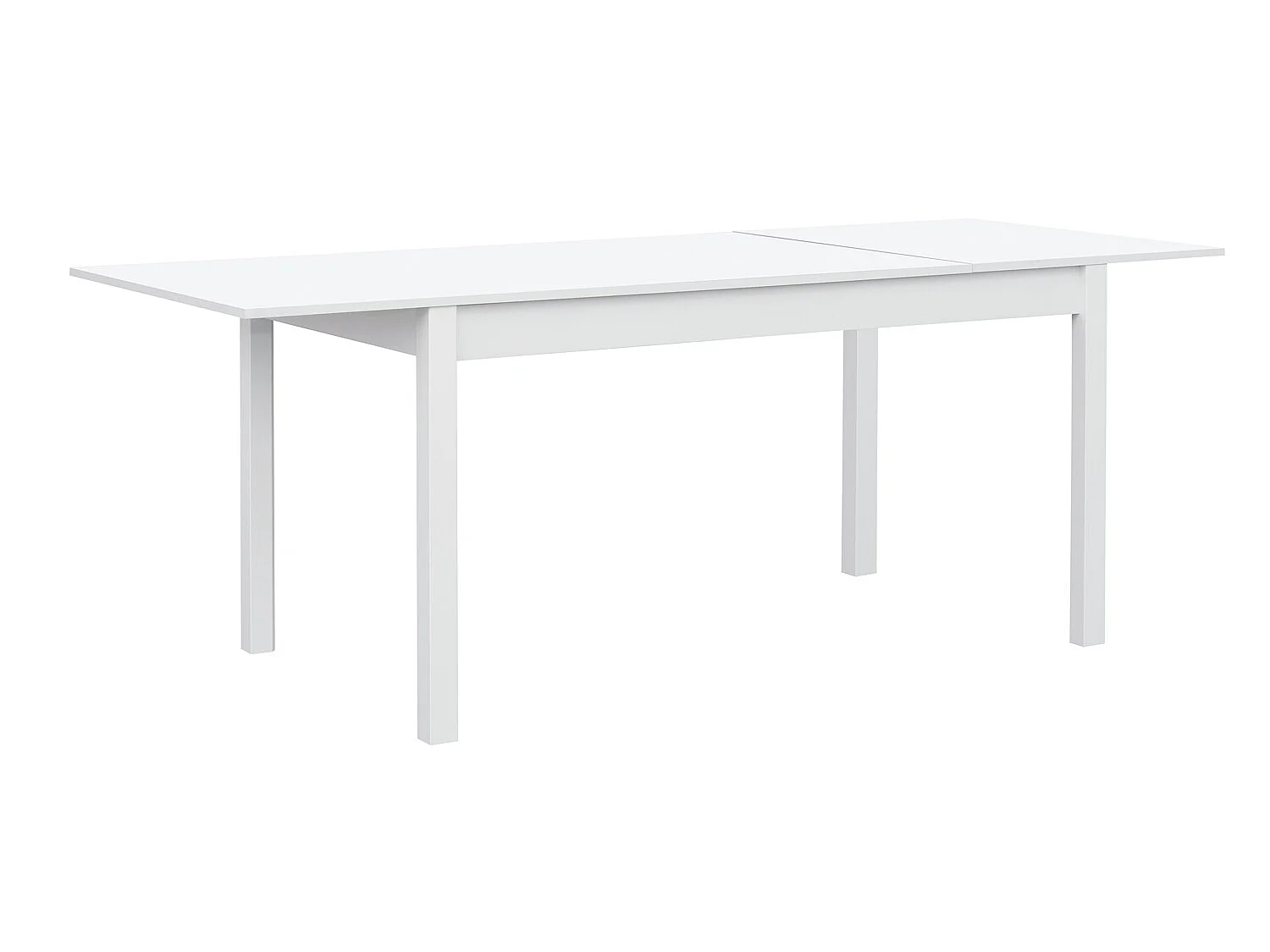 Table à manger extensible coloris Blanc - longueur 140/80 x profondeur 80 cm