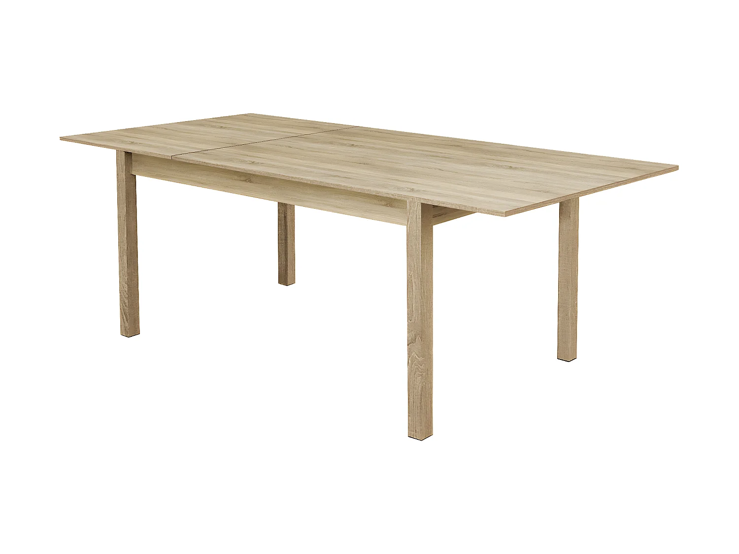 Table à manger extensible coloris Chêne Cambrian - longueur 140/80 x profondeur 80 cm