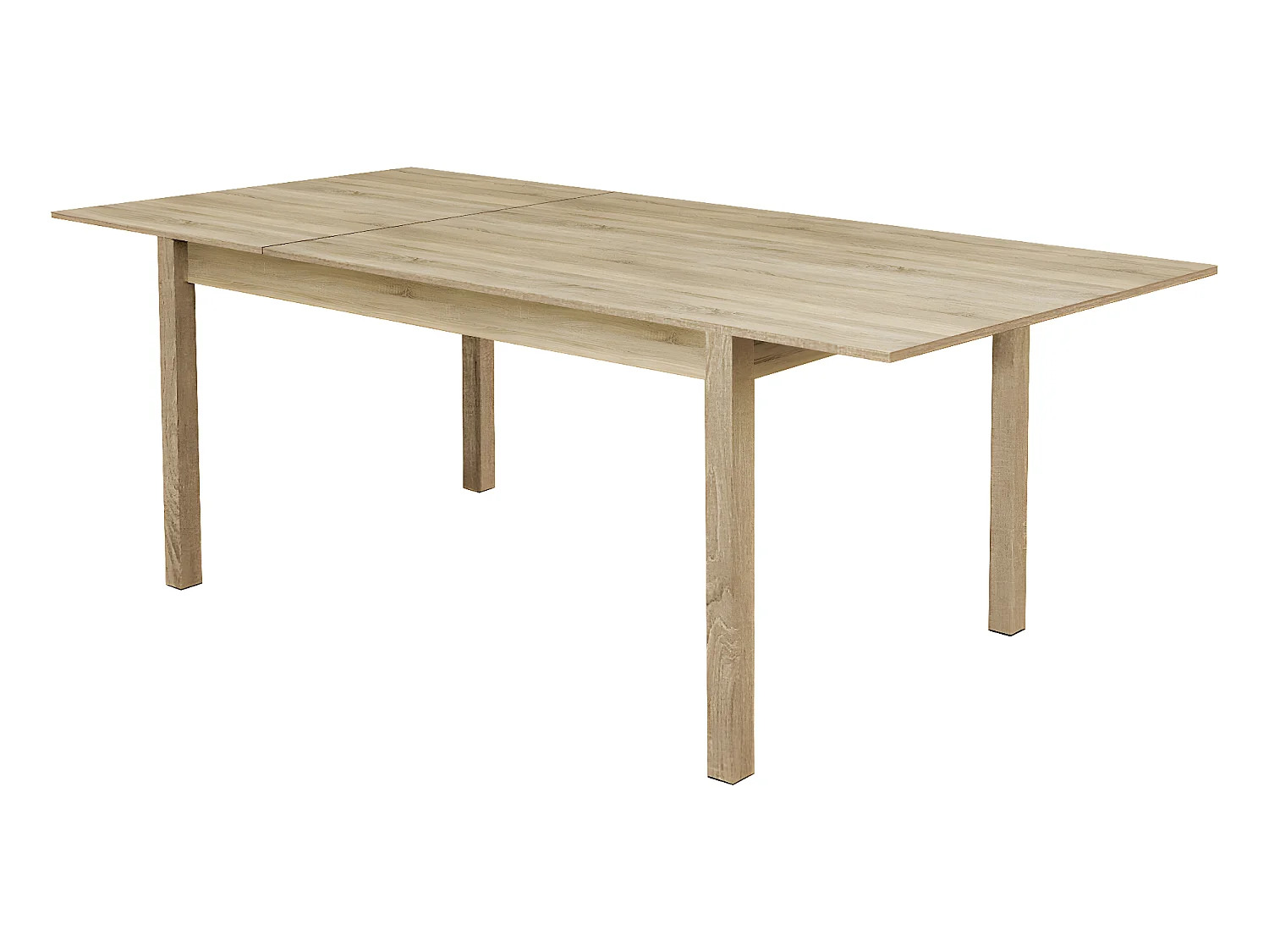 Table à manger extensible coloris Chêne Cambrian - longueur 140/80 x profondeur 80 cm