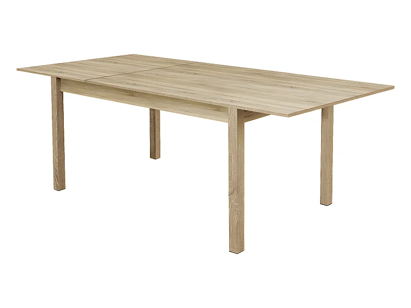 Table à manger extensible coloris Chêne Cambrian - longueur 140/80 x profondeur 80 cm