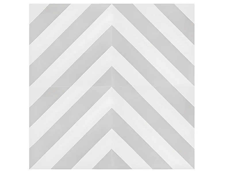 4 Carreaux de ciment véritable 0,16m2 / Carreaux de ciment artisanaux pour sol et mur coloris gris - l.20 x L.20 cm