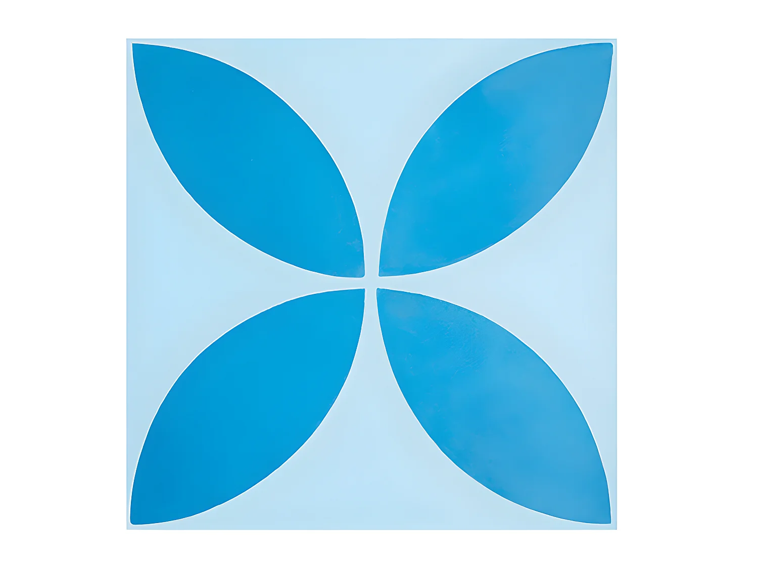 4 Carreaux de ciment véritable 0,16m2/ Carreaux de ciment artisanaux coloris Bleu pour sol et mur - l.20 x L.20 cm