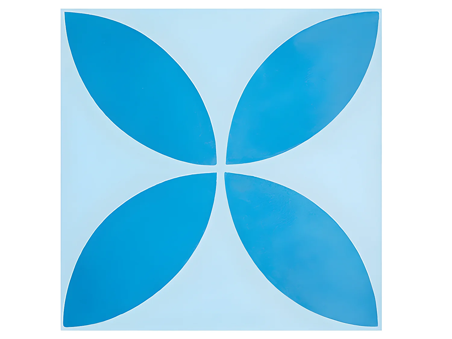 4 Carreaux de ciment véritable 0,16m2/ Carreaux de ciment artisanaux coloris Bleu pour sol et mur - l.20 x L.20 cm