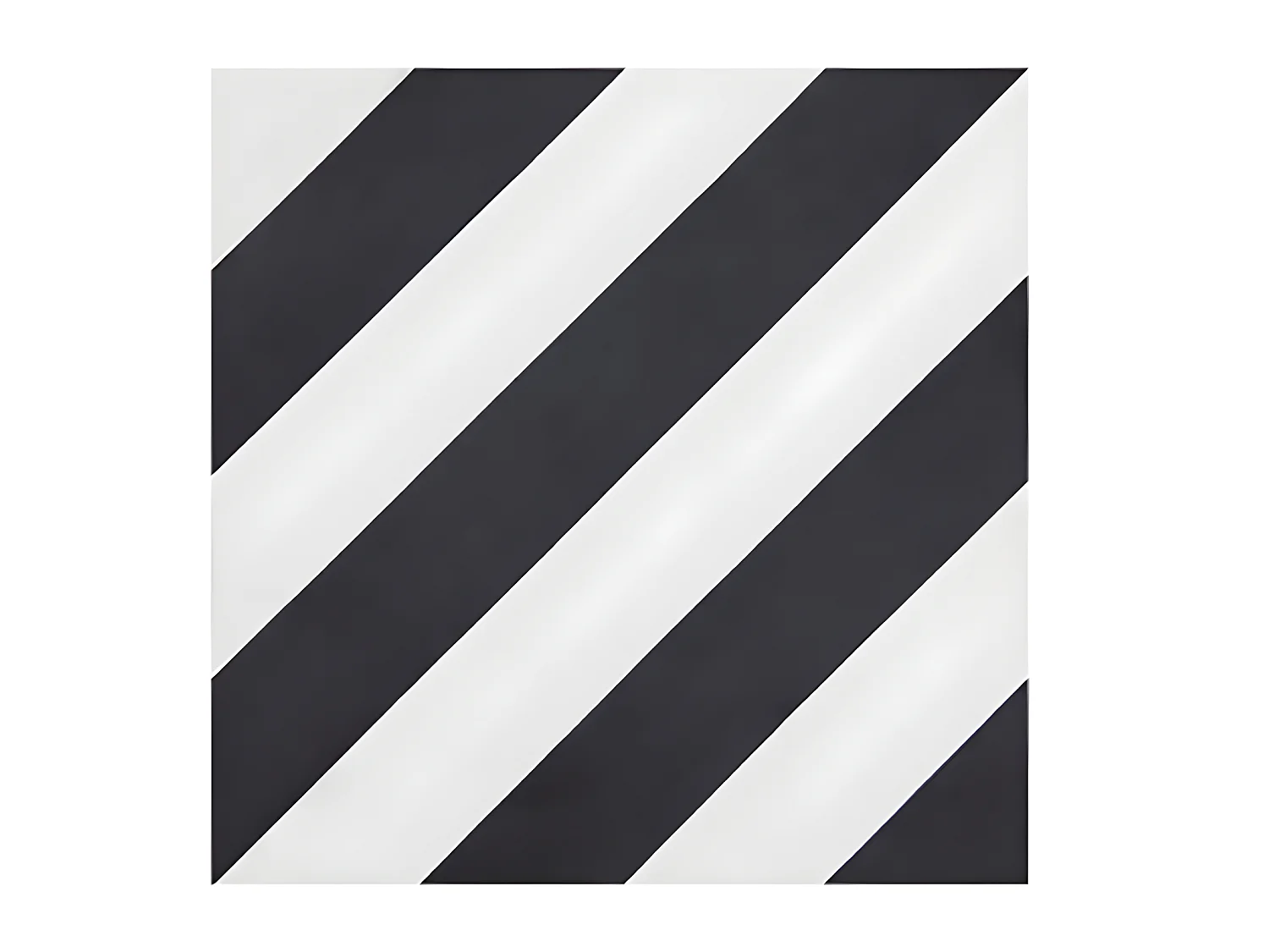 4 Carreaux de ciment véritable 0,16m2 / Carreaux de ciment artisanaux coloris noir/blanc pour sol et mur - l.20 x L.20 cm