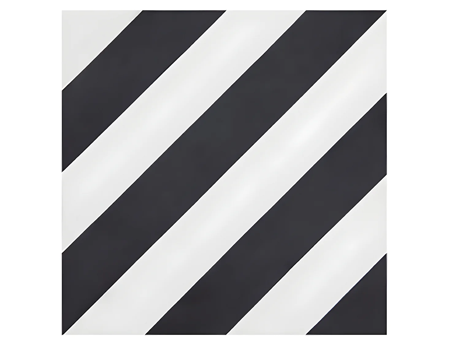 4 Carreaux de ciment véritable 0,16m2 / Carreaux de ciment artisanaux coloris noir/blanc pour sol et mur - l.20 x L.20 cm