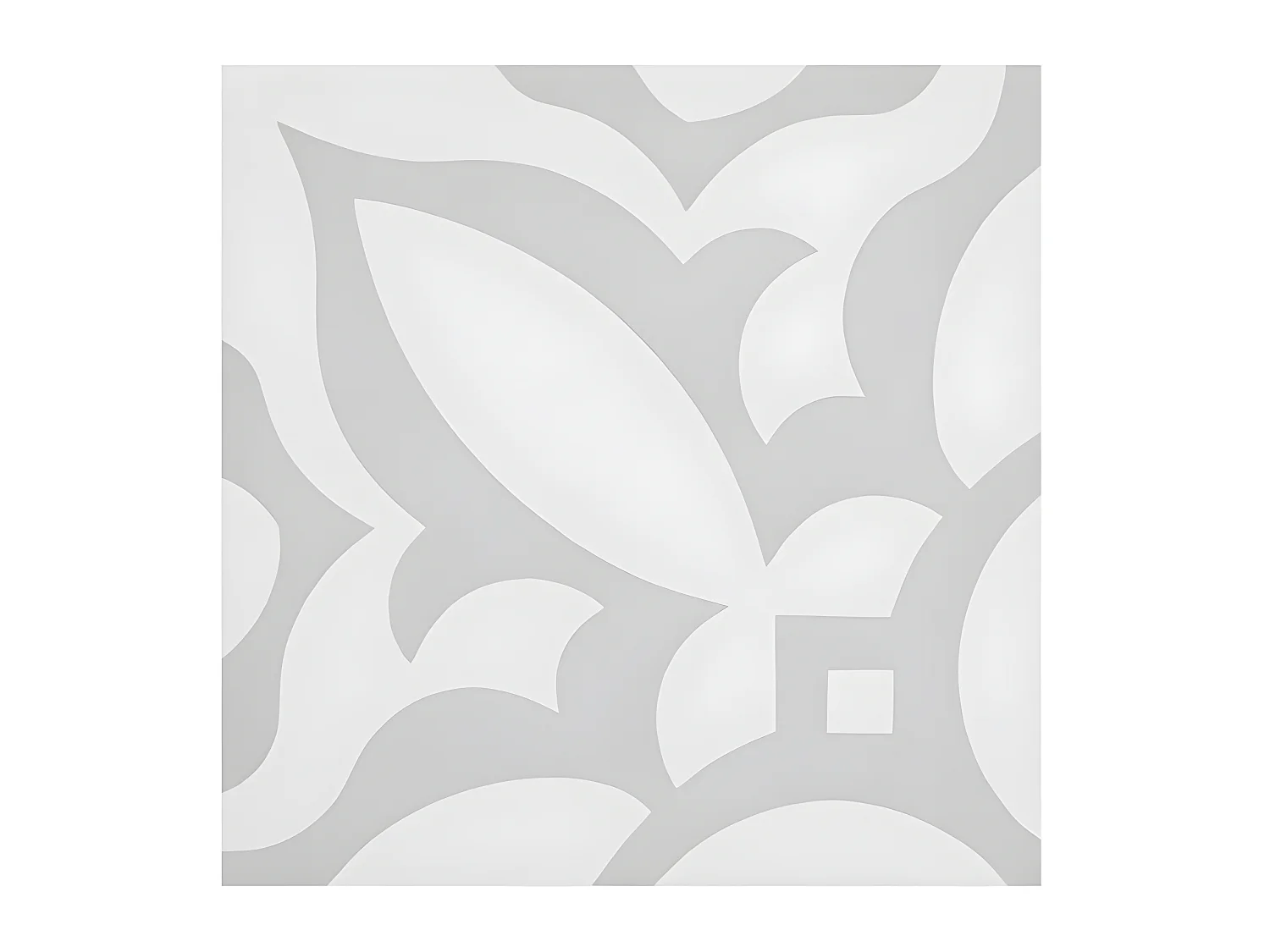 4 Carreaux de ciment véritable 0,16m2 /Carreaux de ciment artisanaux pour sol et mur coloris gris - l.20 x L.20 cm