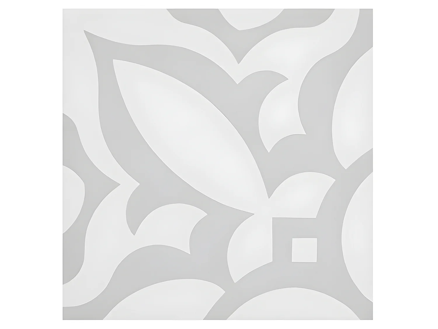 4 Carreaux de ciment véritable 0,16m2 /Carreaux de ciment artisanaux pour sol et mur coloris gris - l.20 x L.20 cm