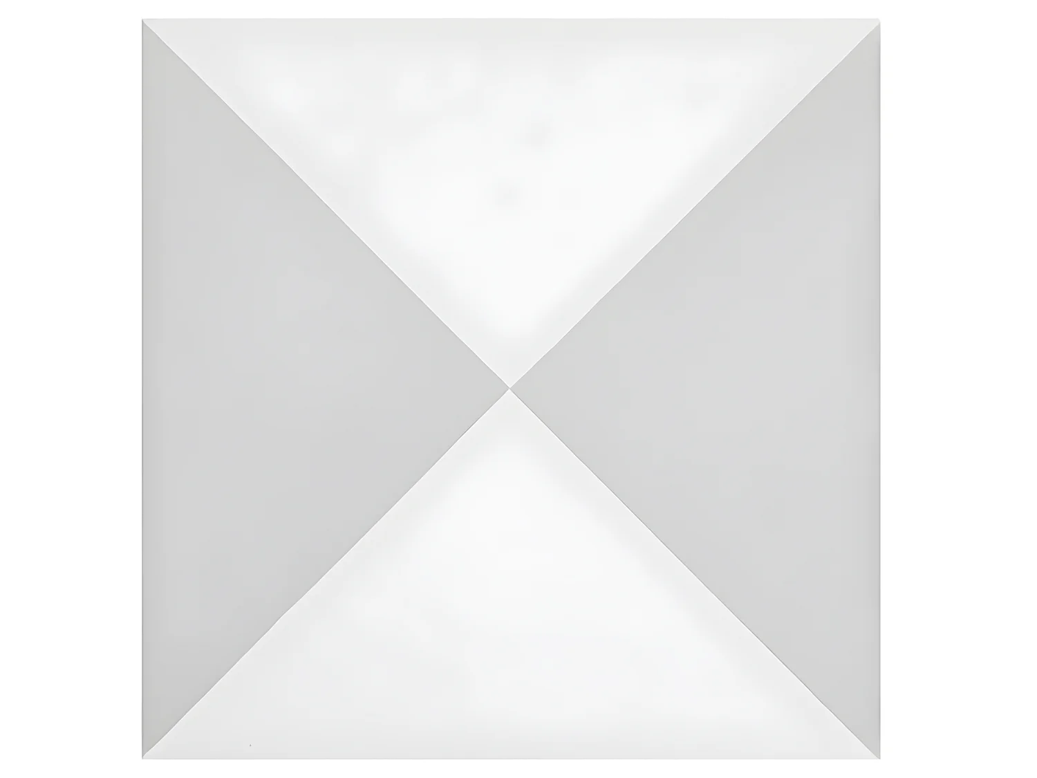 4 Carreaux de ciment véritable 0,16m2 / Carreaux de ciment artisanaux pour sol et mur coloris gris/blanc - l.20 x L.20 cm