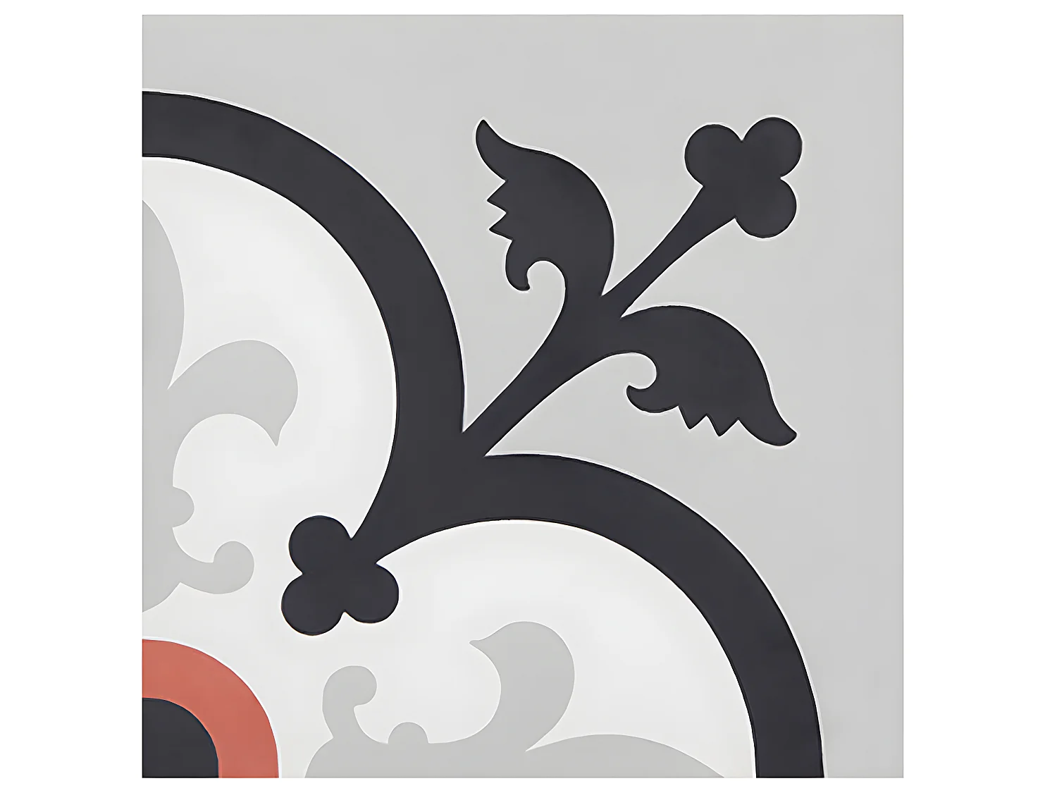 4 Carreaux de ciment véritable 0,16m2 / Carreaux de ciment artisanaux pour sol et mur multicolore - l.20 x L.20 cm 