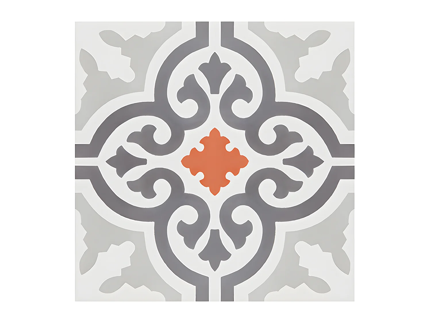 4 Carreaux de ciment hydraulique 0,16m2 / Carreaux de ciment artisanaux pour sol et mur multicolore - l.20 x L.20 cm 