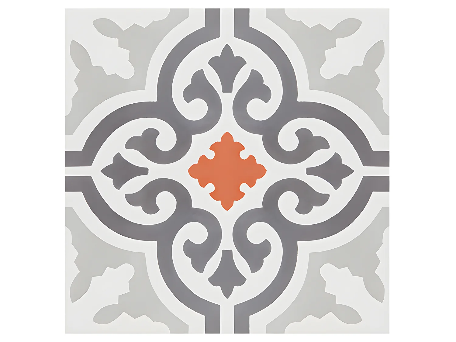 4 Carreaux de ciment hydraulique 0,16m2 / Carreaux de ciment artisanaux pour sol et mur multicolore - l.20 x L.20 cm 