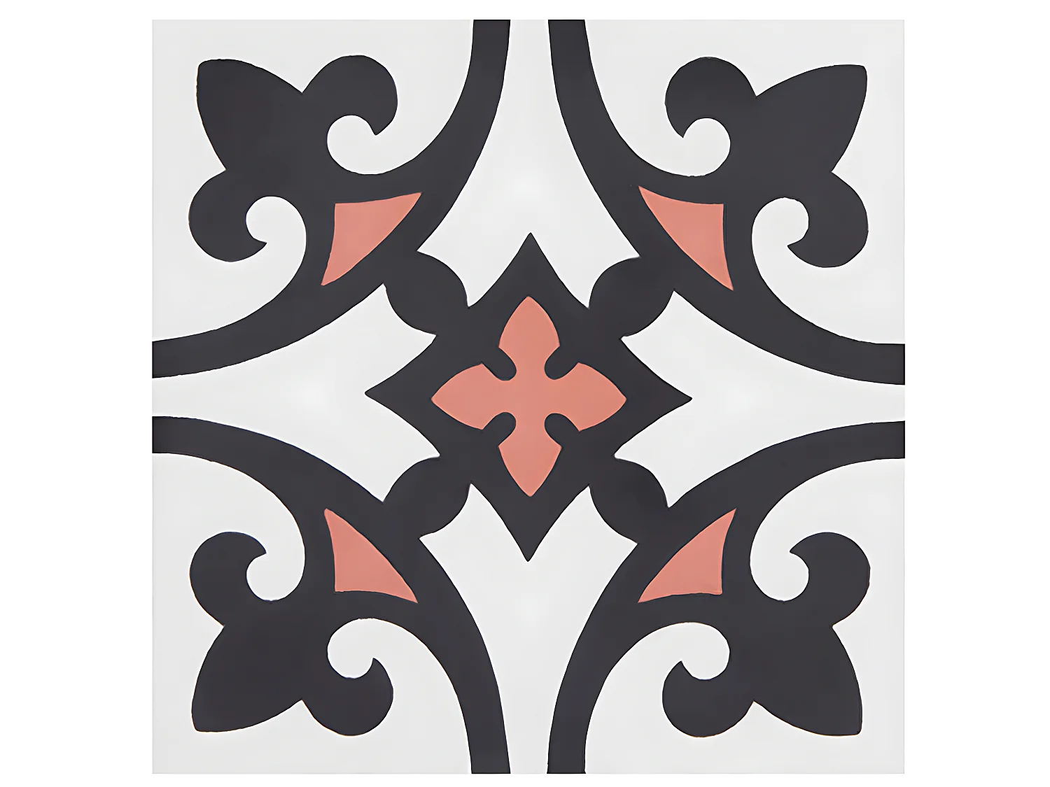 4 Carreaux de ciment véritable 0,48m2 / Carreaux de ciment artisanaux Multicolore pour sol et mur - l.20 x L.20 cm