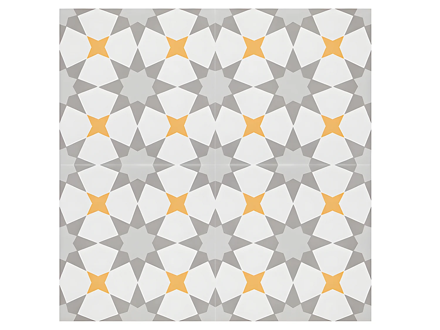 4 Carreaux de ciment véritable 0,16m2 / Carreaux de ciment artisanaux pour sol et mur Multicolore - l.20 x L.20 cm 