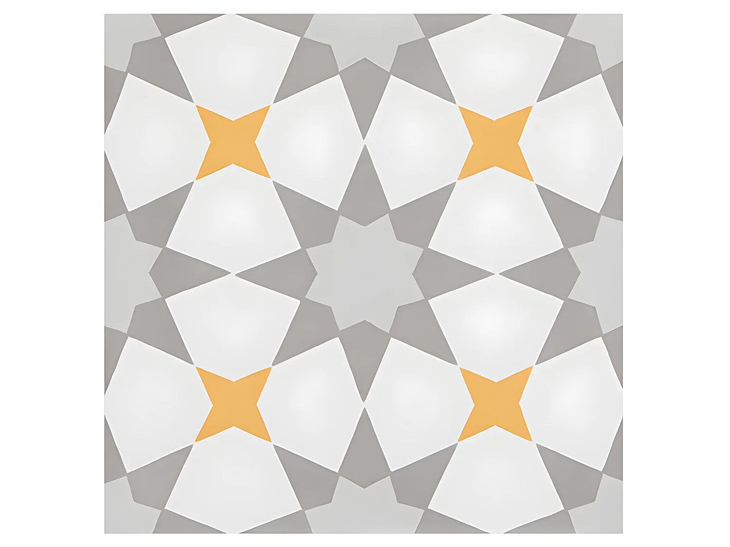 4 Carreaux de ciment véritable 0,16m2 / Carreaux de ciment artisanaux pour sol et mur Multicolore - l.20 x L.20 cm 