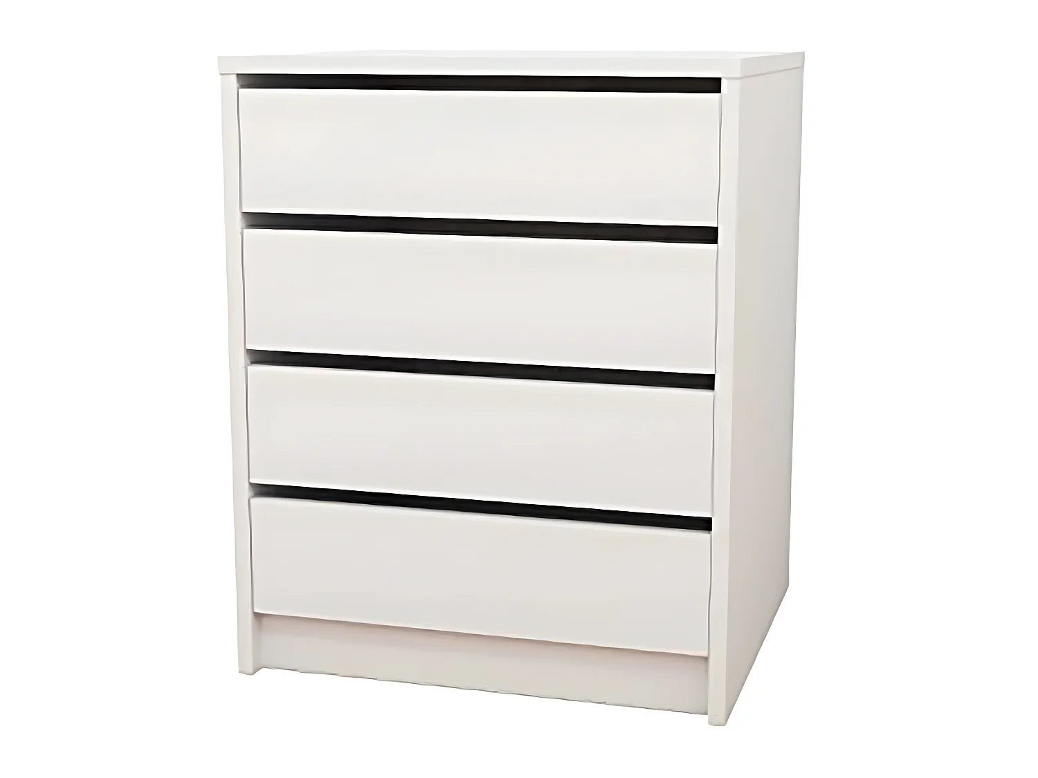 Commode / Meuble de rangement coloris blanc - Hauteur 61.4 x Longueur 50 x Profondeur 44 cm