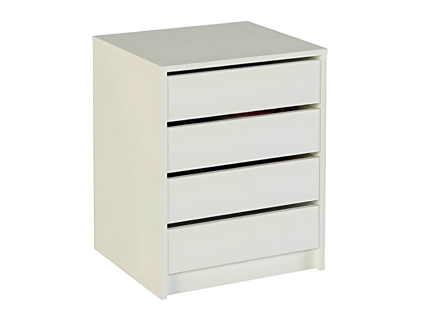 Commode / Meuble de rangement coloris blanc - Hauteur 61.4 x Longueur 50 x Profondeur 44 cm