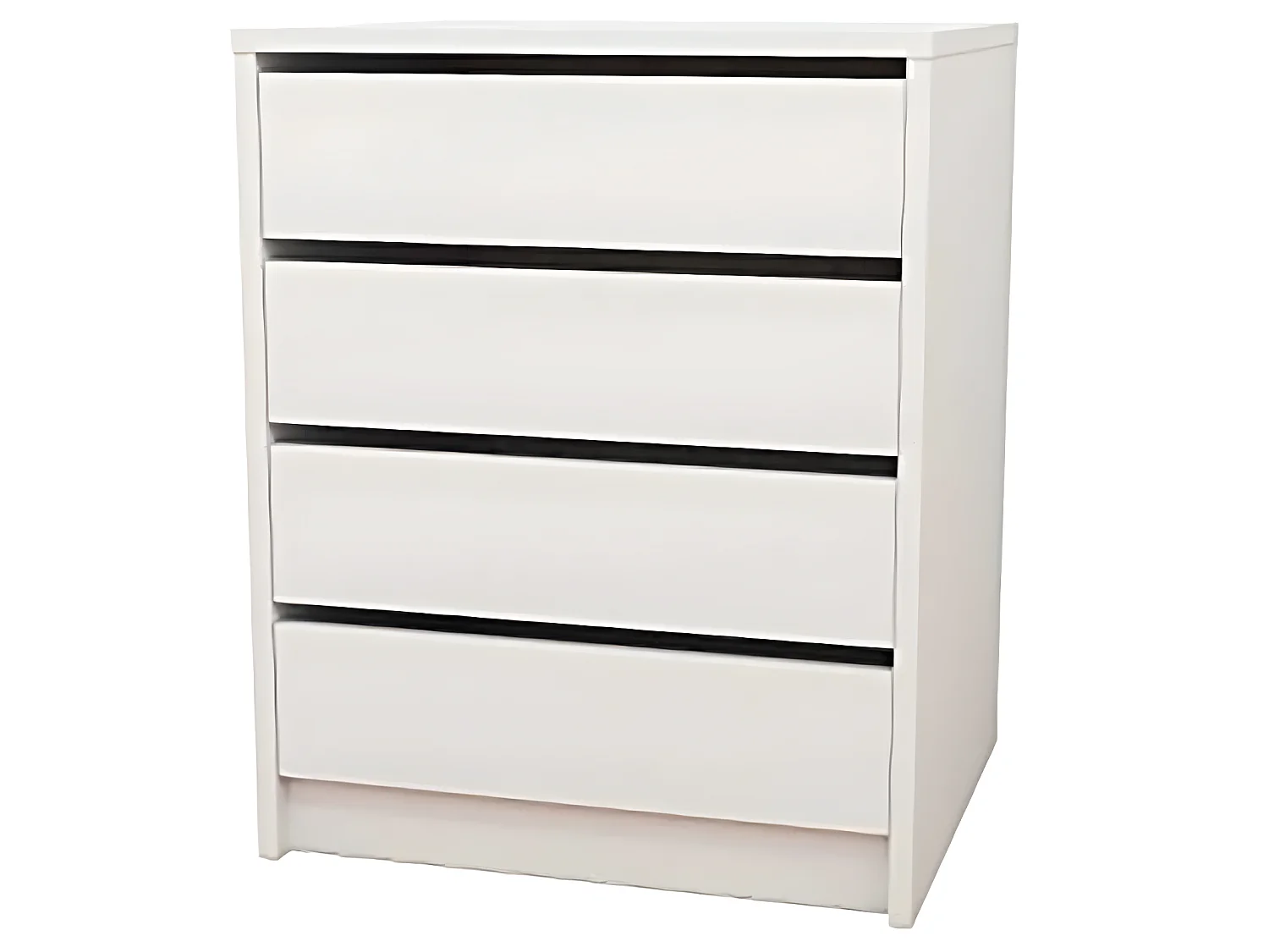 Commode / Meuble de rangement coloris blanc - Hauteur 61.4 x Longueur 50 x Profondeur 44 cm
