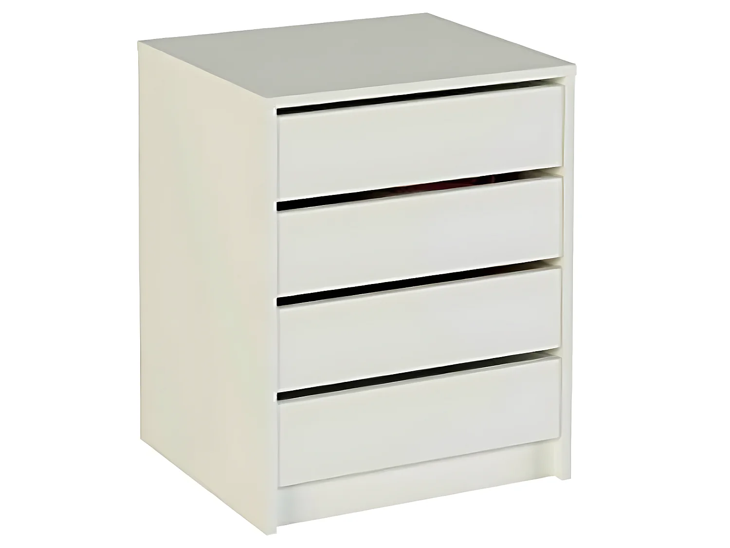 Commode / Meuble de rangement coloris blanc - Hauteur 61.4 x Longueur 50 x Profondeur 44 cm