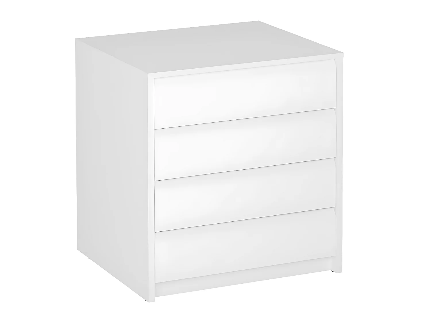 Commode, Meuble de rangement coloris blanc - Longueur 50 x Hauteur 73.4 x Profondeur 45 cm