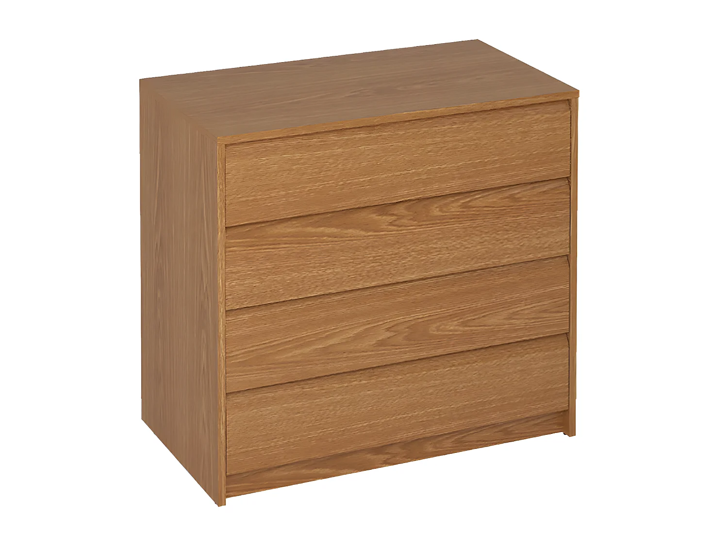 Commode, Meuble de rangement coloris chêne - Longueur 80 x Hauteur 73.5 x Profondeur 45 cm