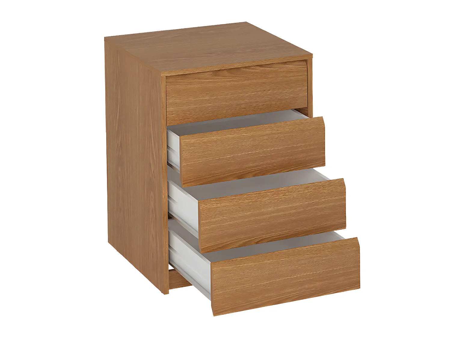 Commode, Meuble de rangement coloris chêne - Longueur 50 x Hauteur 73.4 x Profondeur 45 cm
