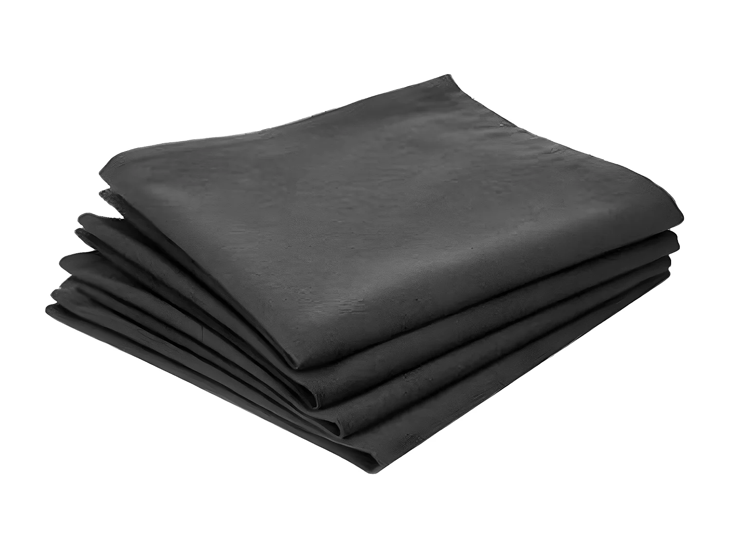 Lot de 12 serviettes de table coloris GRIS - Dim : L. 40 x l. 40 cm