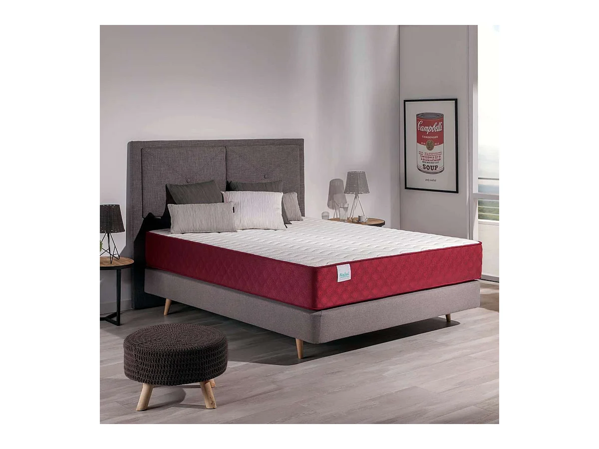 Colchón Viscoelástico 150x190 altura:24cm Gredos Blanco - Nalui