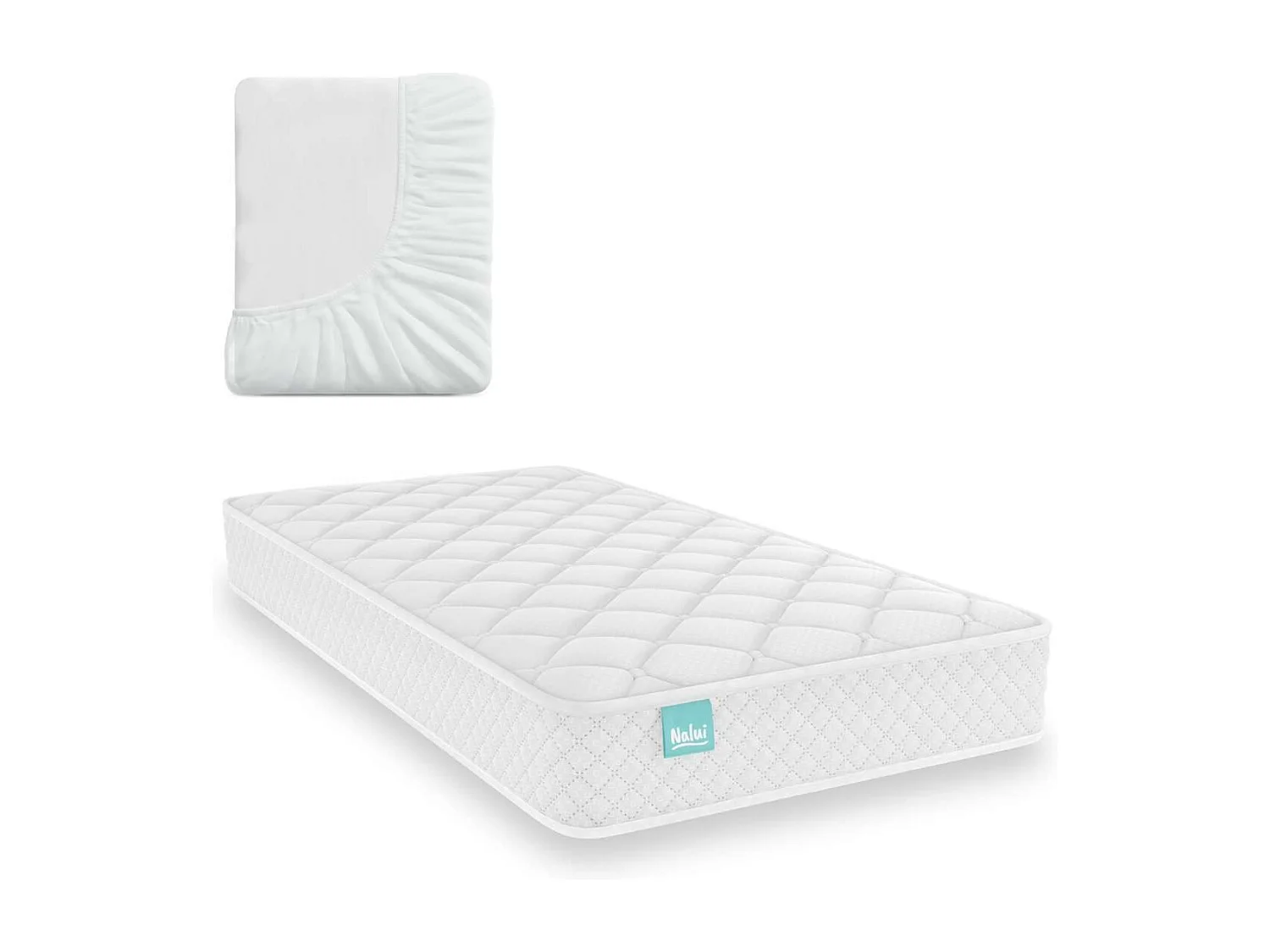 Colchón Cuna 70x140 altura:12cm Baby One Blanco - Nalui