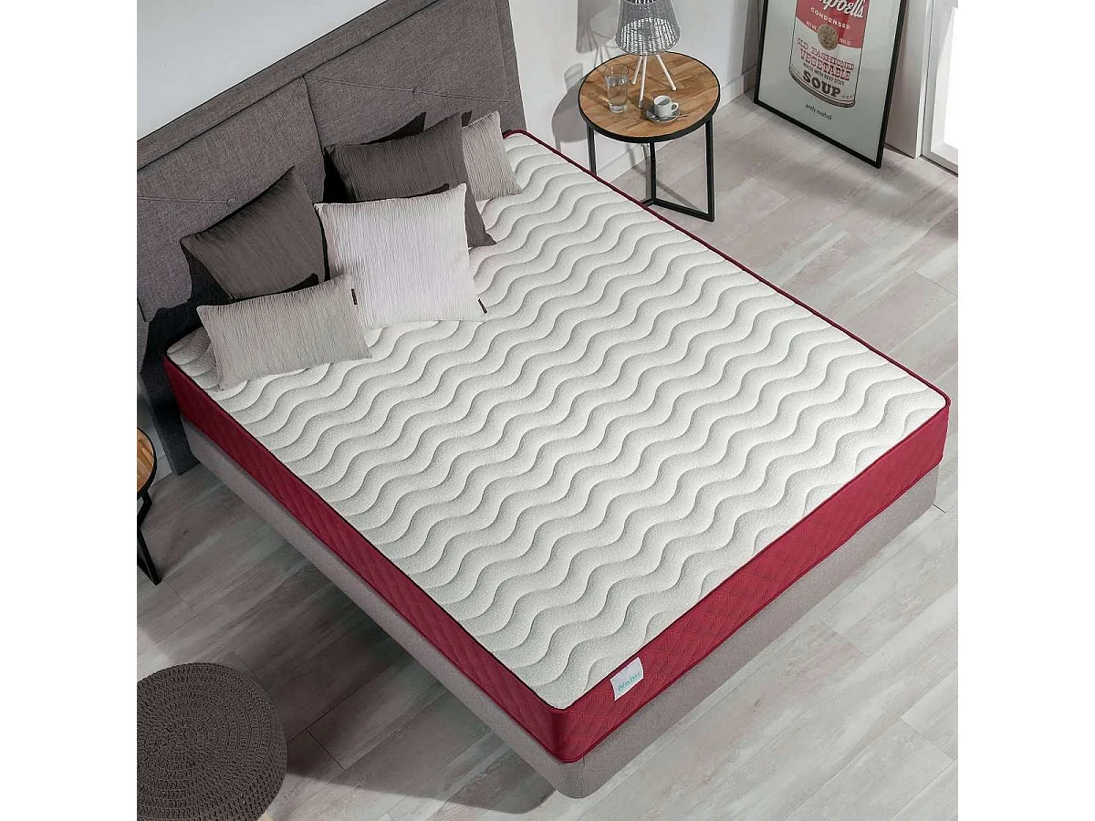 Colchón Viscoelástico 150x190 altura:21cm Gredos Blanco - Nalui