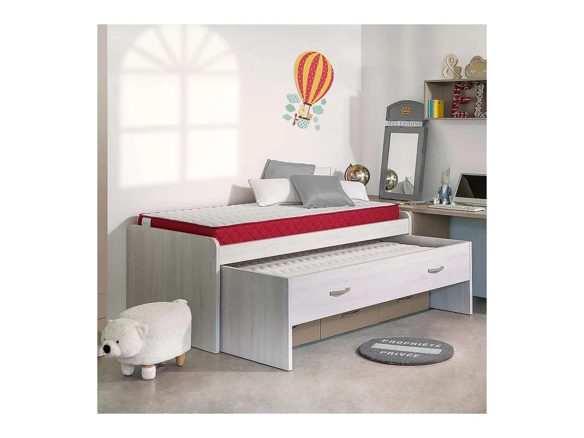 Colchón Viscoelástico 150x190 altura:15cm Gredos Blanco - Nalui