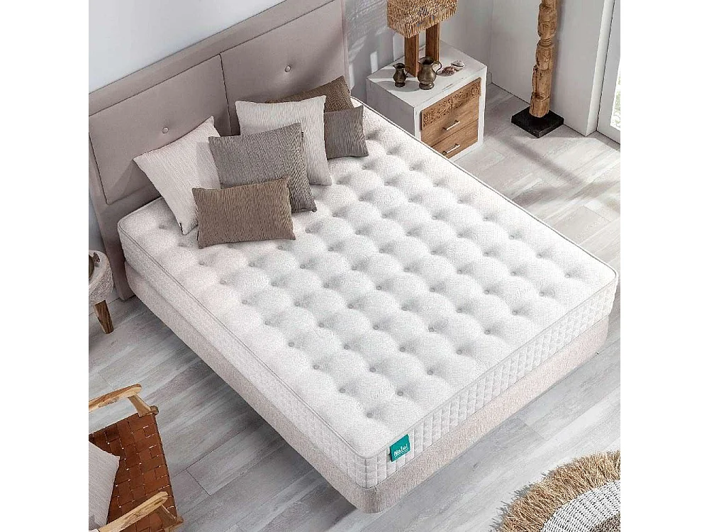 Colchón de Muelles Ensacados 140x190 altura:26cm Galana Blanco - Nalui