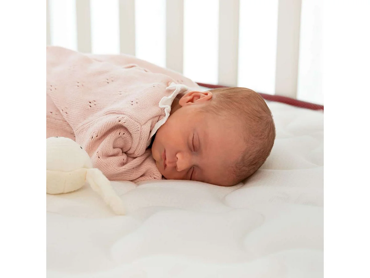 Colchón Cuna 70x140 altura:11cm Baby Dreams granate -