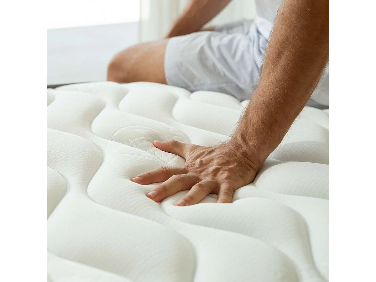 Colchón Viscoelástico 160x200 altura:21cm Mulhacén DualSense Blanco - Nalui