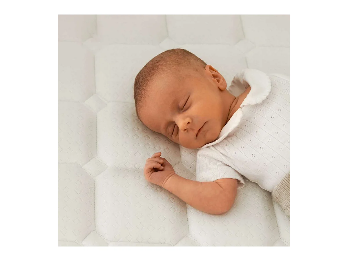 Colchón Cuna 60x120 altura:12cm Baby One Blanco - Nalui