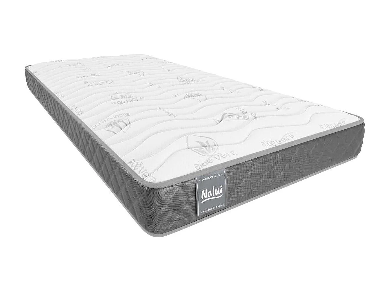 Colchón Viscoelástico 200x200 altura:15cm Mulhacén DualSense Gris - Nalui