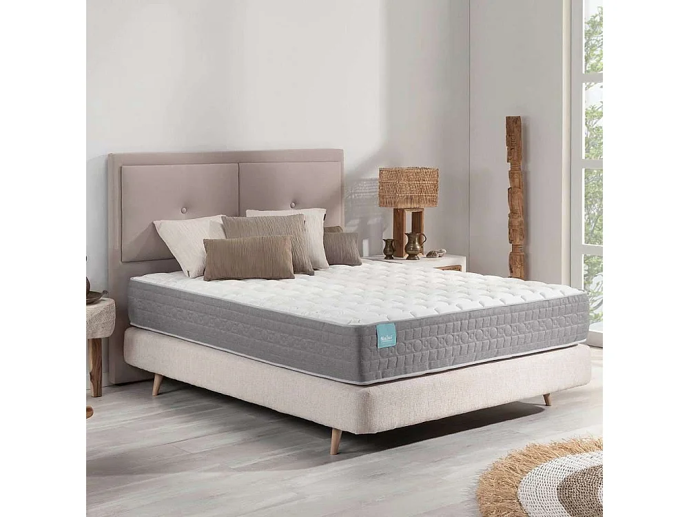 Colchón Viscoelástico 140x190 altura:21cm Bernia Blanco - Nalui