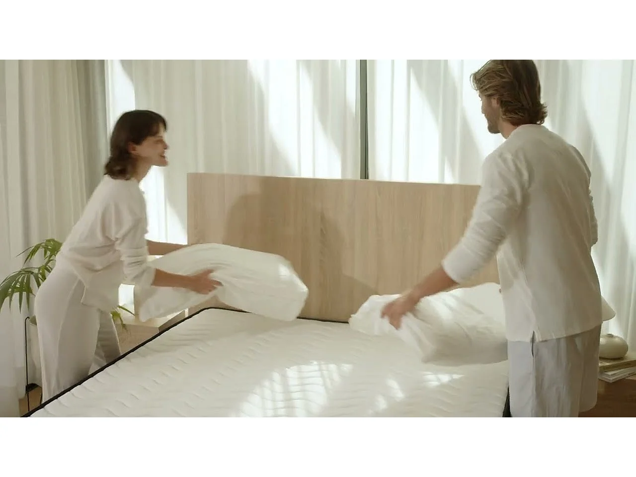 Colchón Viscoelástico 200x200 altura:21cm Mulhacén DualSense Blanco - Nalui