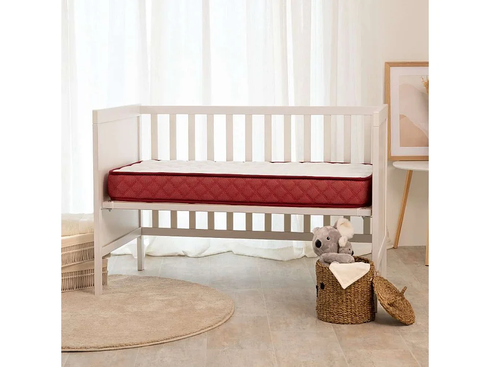 Colchón Cuna 60x120 altura:11cm Baby Dreams granate -