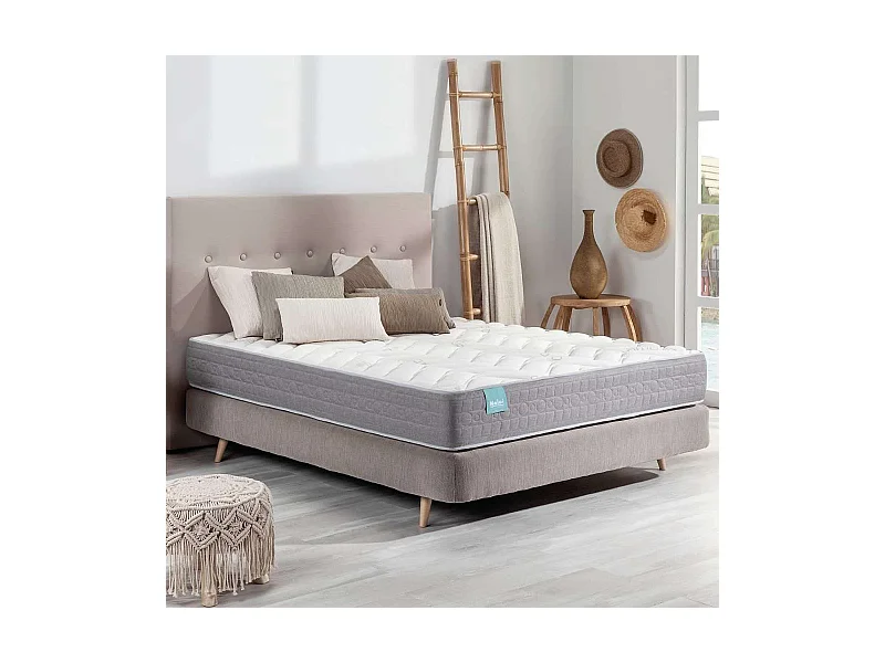 Colchón Viscoelástico 160x190 altura:26cm Talaia Blanco - Nalui