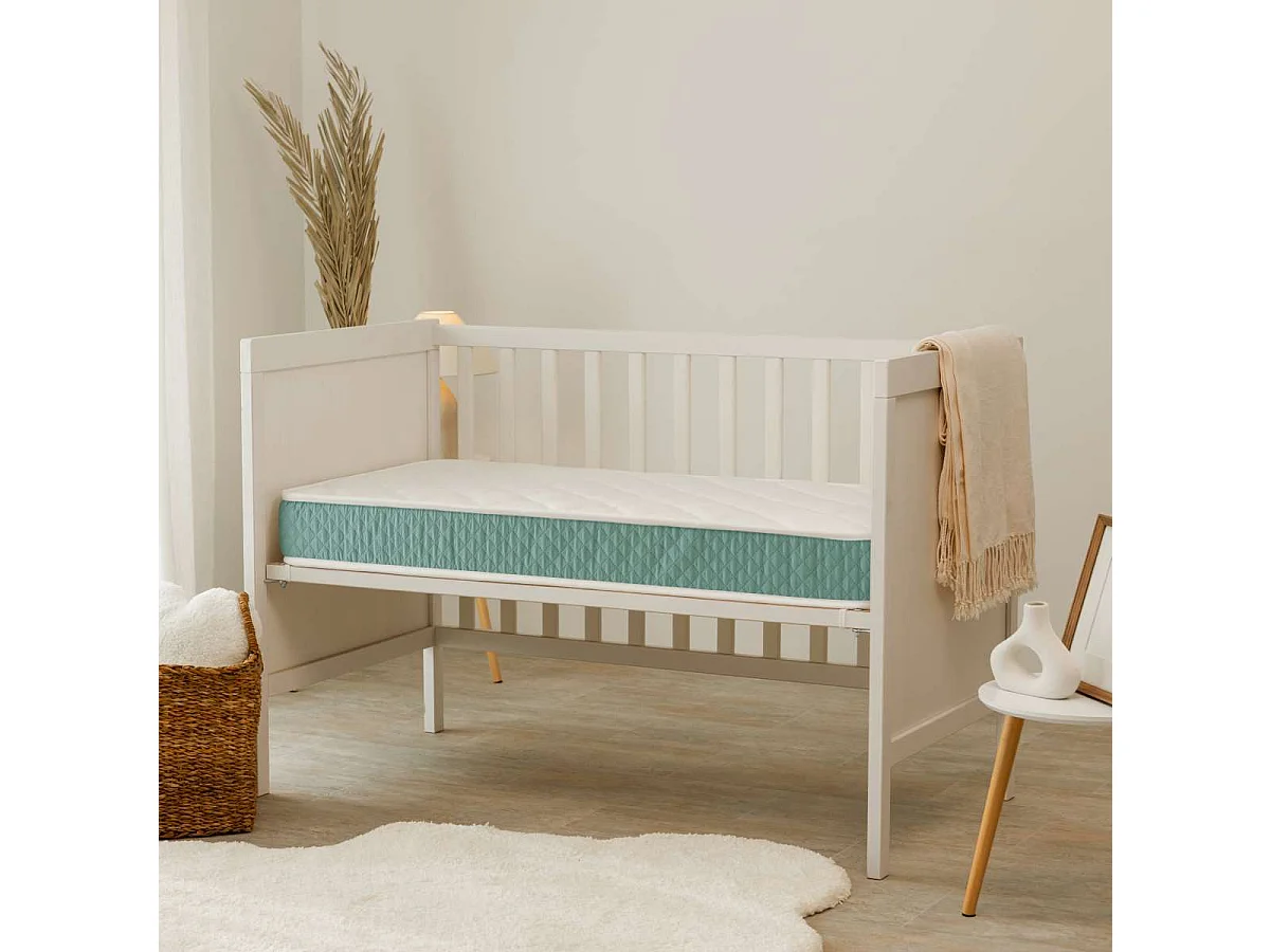 Colchón Cuna 70x140 altura:12cm Baby One Verde -