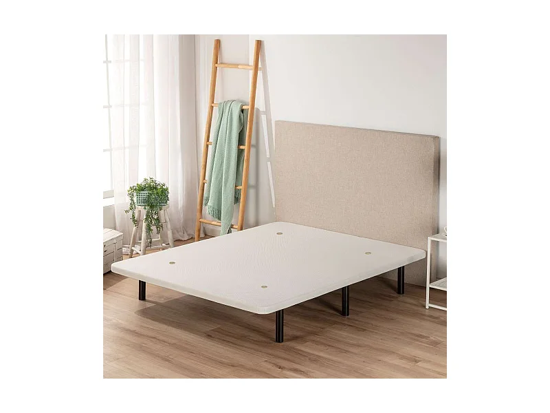 Base Tapizada 135x200  Blanco - Nalui