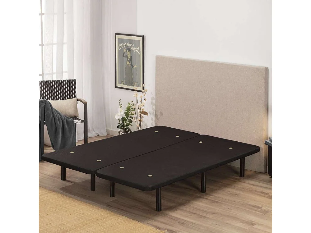 Base Tapizada 200x200  Negro - Nalui