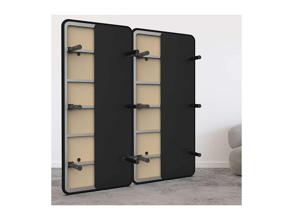 Base Tapizada 150x190  Negro - Nalui