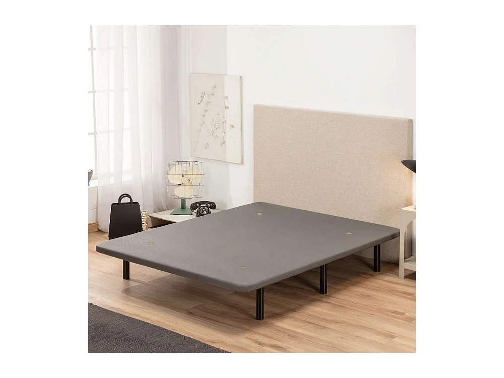 Base Tapizada 90x190  Gris - Nalui