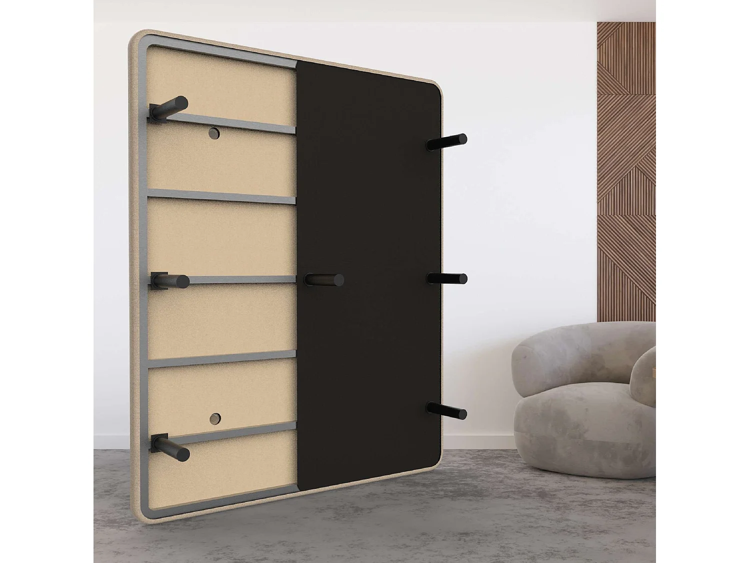 Base Tapizada 150x190  Beig - Nalui