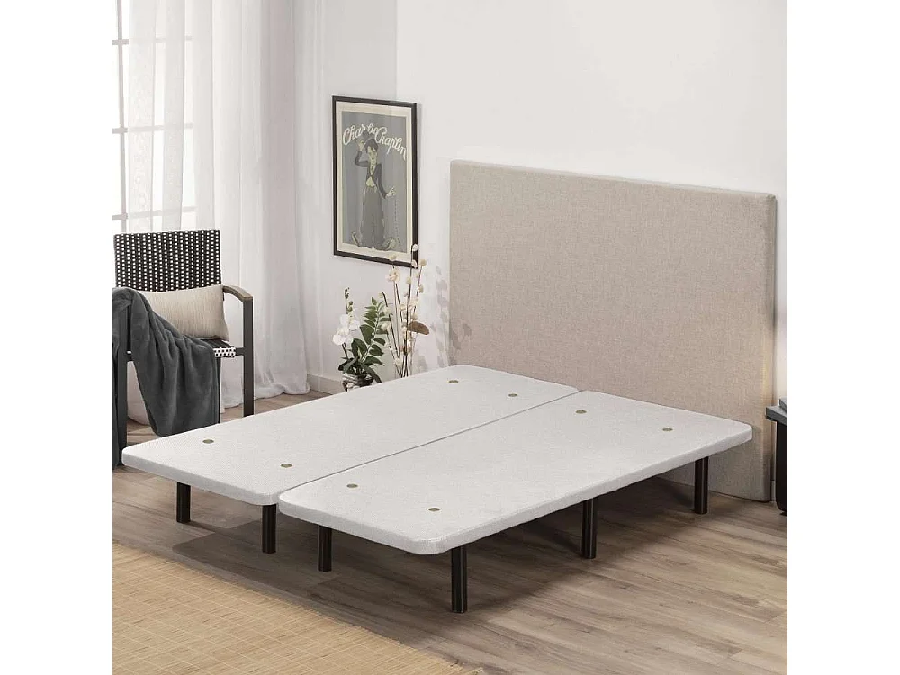 Base Tapizada 200x200  Blanco - Nalui