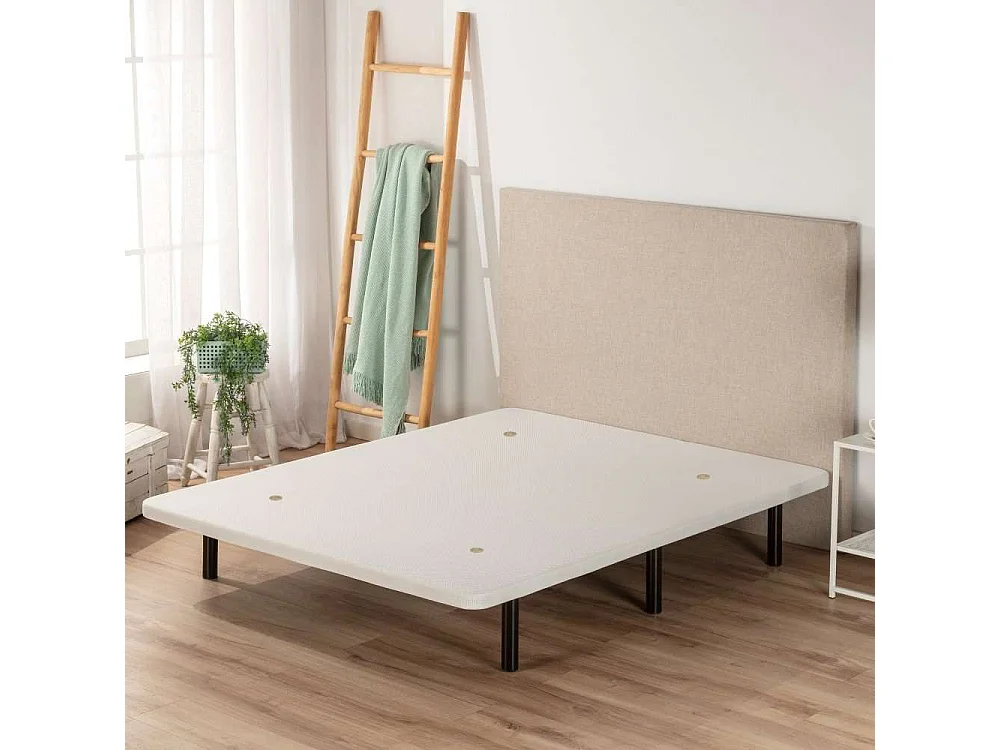 Base Tapizada 120x200  Blanco - Nalui