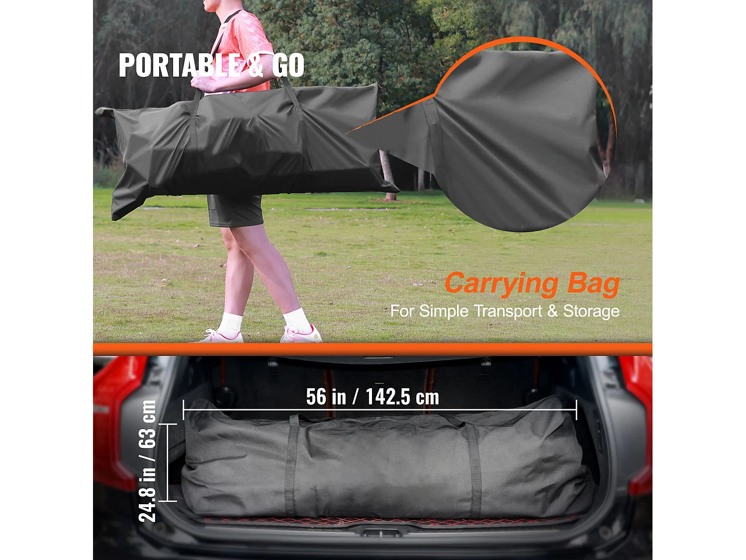 But de Football Portable SucceBuy 3.7 x 1.8 m, Filet pour Enfants avec Sac de Transport pour l'Entraînement dans Le Jardin